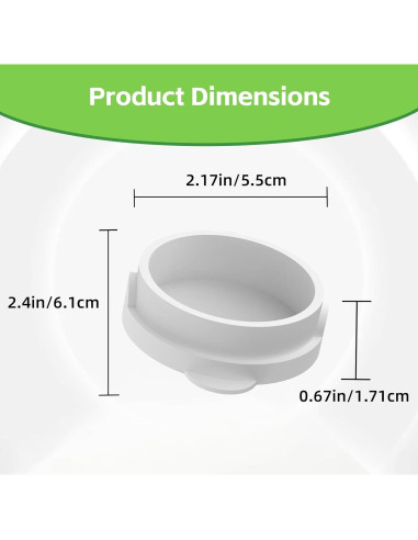 10 Tapas de Vaso Blancas para Gardyn - Protección Hidropónica