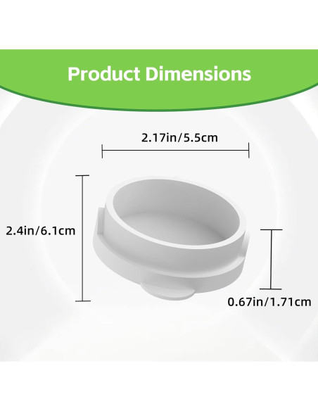 10 Tapas de Vaso Blancas para Gardyn - Protección Hidropónica