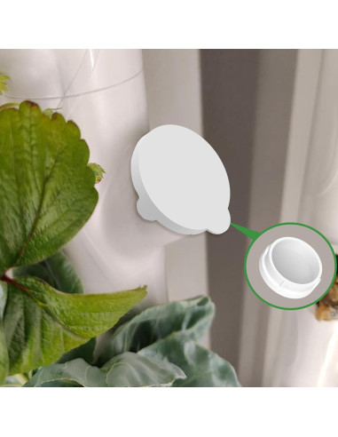 10 Tapas de Vaso Blancas para Gardyn - Protección Hidropónica