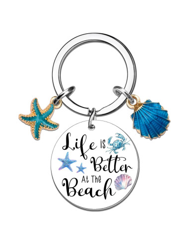 Llavero de Concha Oceánica para Mujeres - Regalo Playa