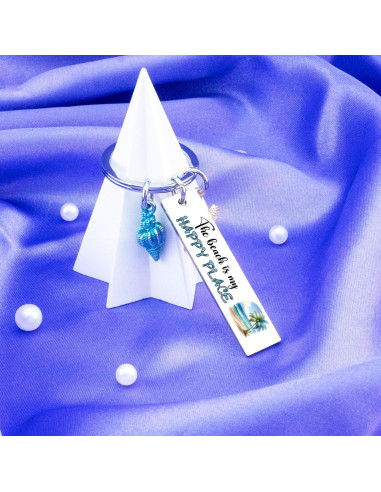 Llavero de Playa VMHEFAV con Concha - Regalo para Mujeres