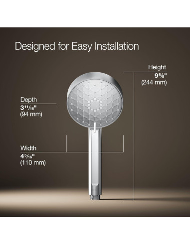 Ducha de mano KOHLER Awaken G110 9.5 lpm Cromo Pulido