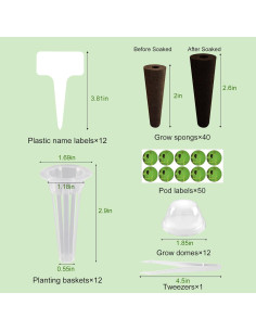 Kit Hidropónico Completo Uoiispet 127 Piezas para Jardín Interior 2