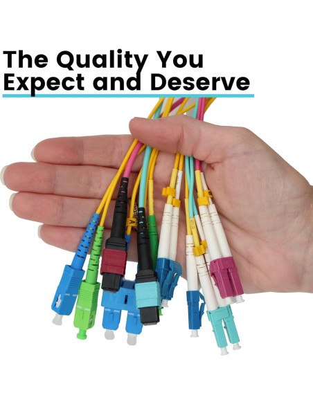 Cable de Parche de Fibra LC a LC trueCABLE 7m OM3 Multimodo