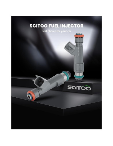 Inyectores de Combustible SCITOO 8Pcs para Ford E-150 E-250 2011-2014
