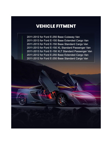 Inyectores de Combustible SCITOO 8Pcs para Ford E-150 E-250 2011-2014