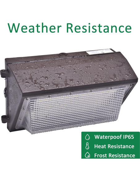 Luz de Pared LED 80W Tesoorda 10500LM IP65 Fotocélula