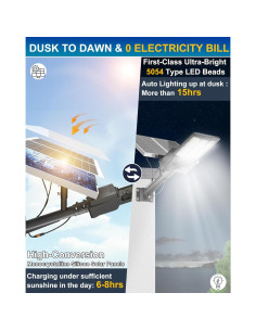 Luces Solares de Calle Gefolly SL-11000W 800000LM IP67 6500K 2