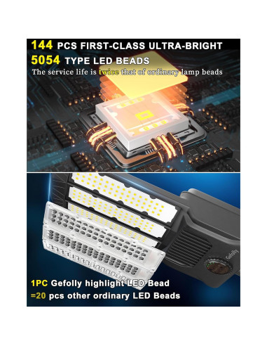 Luces Solares de Calle Gefolly SL-11000W 800000LM IP67 6500K