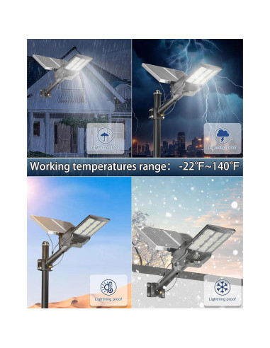 Luces Solares de Calle Gefolly SL-11000W 800000LM IP67 6500K