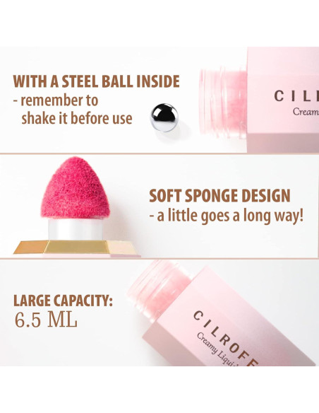 Rubor Líquido Cremoso Cilrofelr Atractivo 6.56 ml - Larga Duración