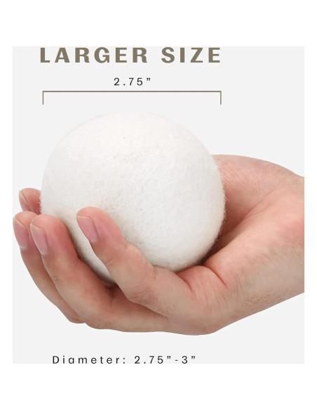 Bolas de Secado de Lana Pursonic - 3 Unidades Ecológicas