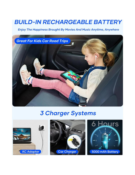 Reproductor de DVD Portátil WONNIE W-1458 15.4" HD Batería 6h