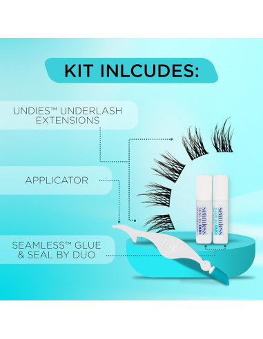 Kit de Pestañas Ardell Seamless Under - 10 Grupos Balayage