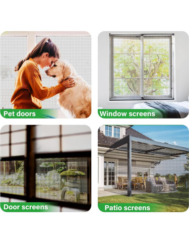 Kit de Reemplazo de Pantalla de Ventana DIGDRAM 81.28x20.12m Negra