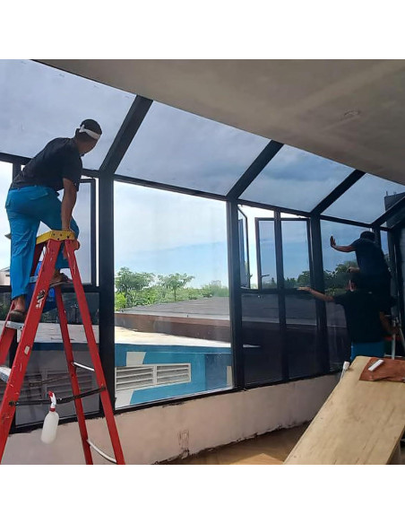 Kit de Reemplazo de Pantalla de Ventana DIGDRAM 81.28x20.12m Negra