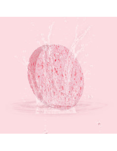 Esponja de Baño Celulósica Sevi Bebe Rosa 100% Natural 2