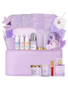 Set de Regalo Spa 33 Pcs Rosa Acca - Cuidado Facial y Corporal