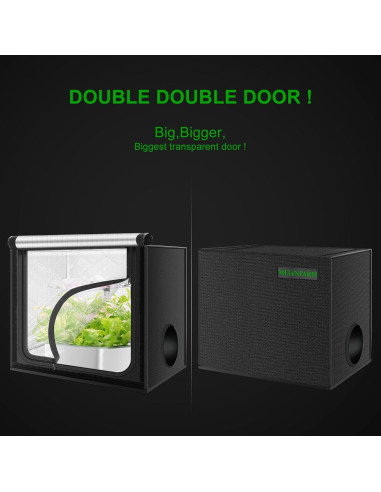 Carpa de Cultivo Interior MELONFARM 61x41x51cm con Mylar