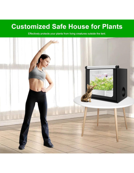 Carpa de Cultivo Interior MELONFARM 61x41x51cm con Mylar