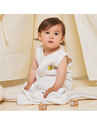 Saco de Dormir para Bebé DaysU 1.0 TOG Unisex Abeja Crema