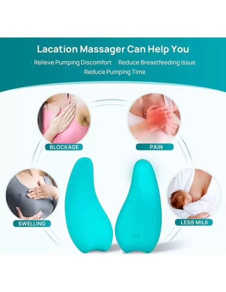 Masajeador de Lactancia Doble Calentado Dongguan V22 - Alivio Conductos