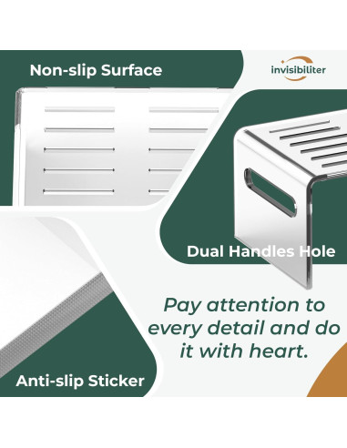 Escalón Acrílico Antideslizante Invisibiliter 35.1x24.9cm