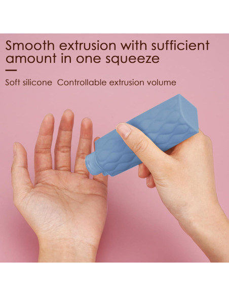 Botellas de viaje 4 en 1 ReignSword 60ml a prueba de fugas azul