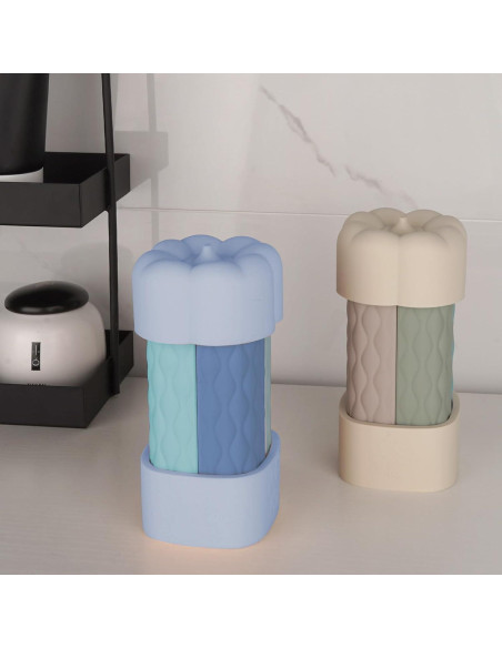 Botellas de viaje 4 en 1 ReignSword 60ml a prueba de fugas azul