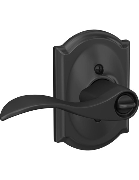 Palanca de Entrada con Llave SCHLAGE Camelot Negro Mate - 8 Unidades