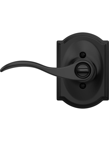 Palanca de Entrada con Llave SCHLAGE Camelot Negro Mate - 8 Unidades