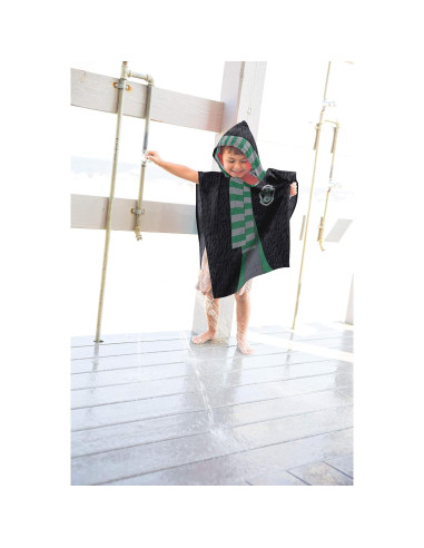 Poncho de Toalla con Capucha Harry Potter Slytherin 55.88 cm