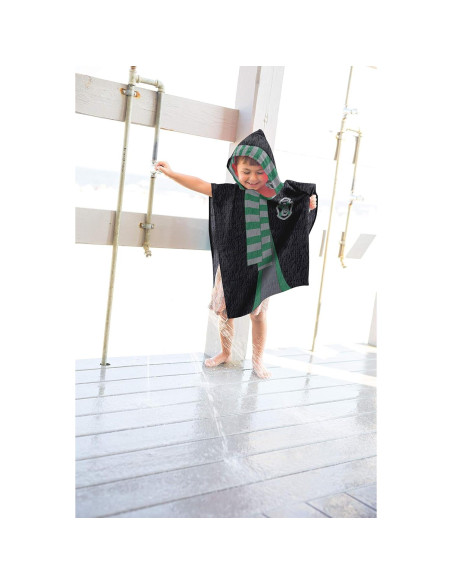 Poncho de Toalla con Capucha Harry Potter Slytherin 55.88 cm