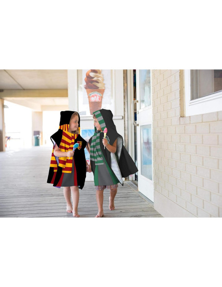 Poncho de Toalla con Capucha Harry Potter Slytherin 55.88 cm