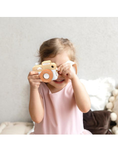 Cámara de Madera Speed Monkey para Niños con Lente Caleidoscopio 2