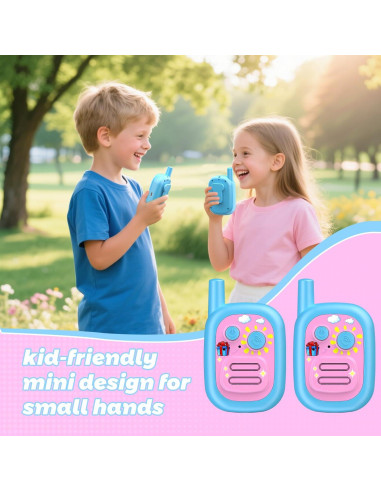 Walkie Talkies para Niños BUKEWIT 2 Pack Azul 304.8m