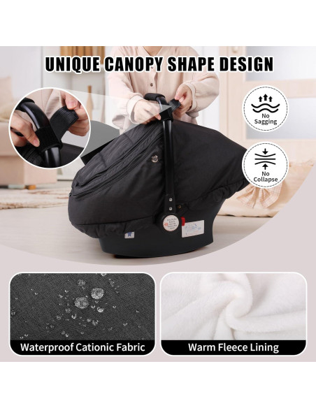 Cubierta de Asiento de Coche Rquite para Bebé - Impermeable y Aislante