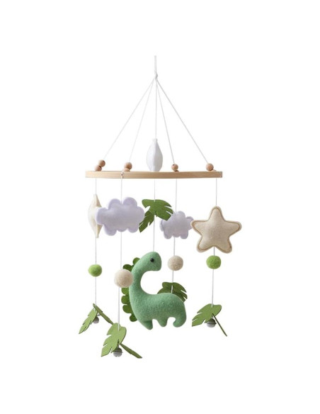 Móvil de Cuna Dinosaurio GOODMOM - Hecho a Mano, Musical