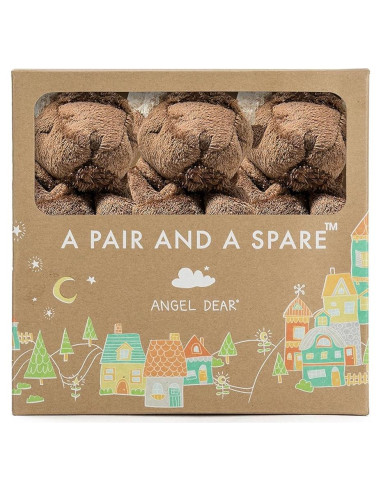 Conjunto de mantas de viaje Angel Dear 3 piezas Bisonte