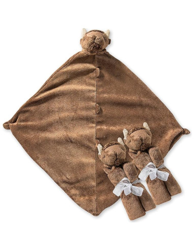 Conjunto de mantas de viaje Angel Dear 3 piezas Bisonte