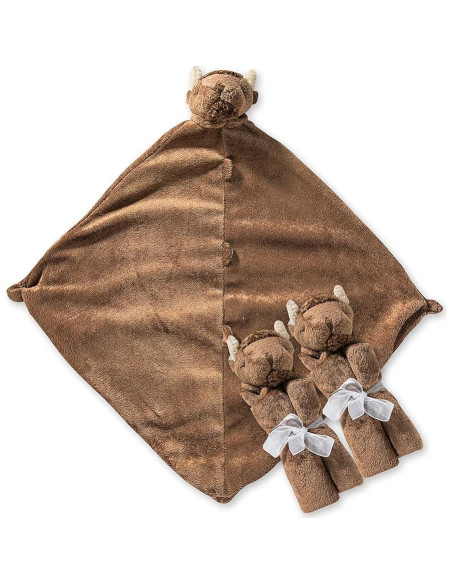 Conjunto de mantas de viaje Angel Dear 3 piezas Bisonte
