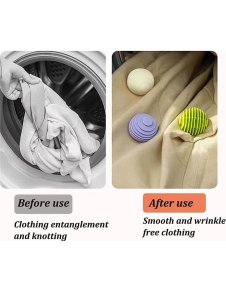 Conjunto 3 Bolas de Lavandería Reutilizables OENZH Verde