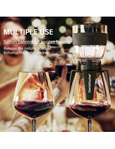 Aerador de Vino Ourokhome - Vertedor Premium Negro 249g 2