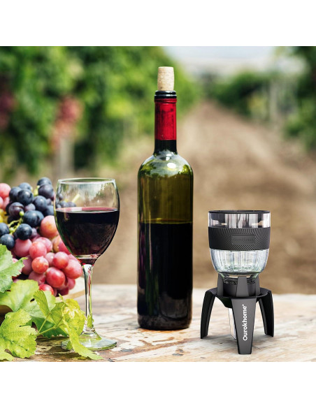 Aerador de Vino Ourokhome - Vertedor Premium Negro 249g