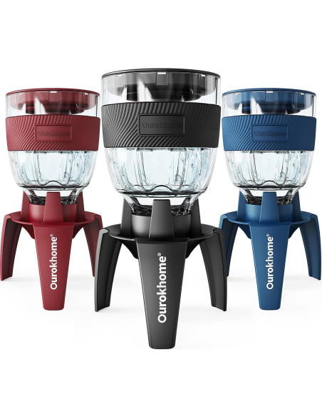 Aerador de Vino Ourokhome - Vertedor Premium Negro 249g