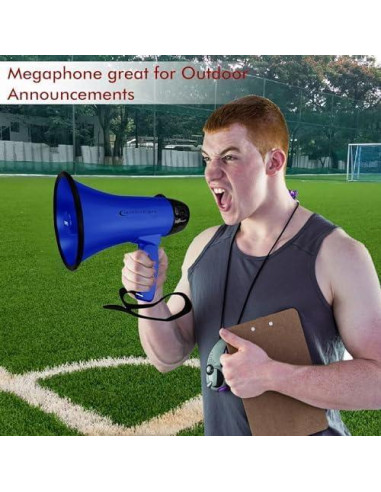 Megáfono Portátil Technical Pro Bullhorn 20W 300m con Sirena