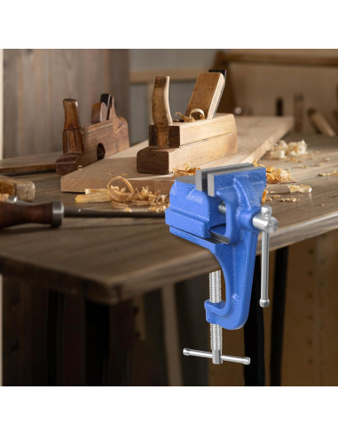 Mini Tornillo de Banco COGNATIVE 5.08 cm Azul Portátil