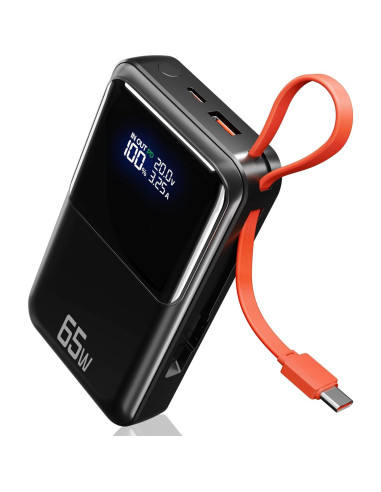 Cargador Portátil 65W Feidyns 27,000mAh USB-C Carga Rápida