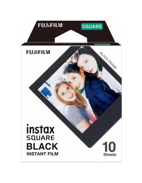 Película Fujifilm Instax Square Negra - 10 Exposiciones