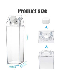 Paquete de 2 Botellas de Agua Reutilizables Canumer 500ml 2